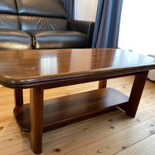 マルニ　木材　ロー　テーブル