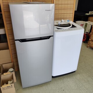 2018年製 ハイセンス 冷蔵庫 洗濯機 2ドア 冷凍冷蔵庫 1...