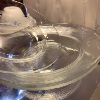 3枚セット インスタ映え Glass ガラス パスタ カレー サラダ皿