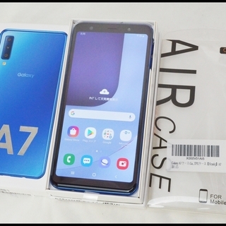 未使用 Galaxy A7 SM-A750C ブルー 楽天版 S...