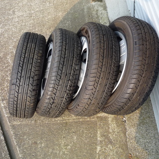 タイヤホイールキャップ付き155/65R13/73S 夏タイヤホンダ軽自動車用