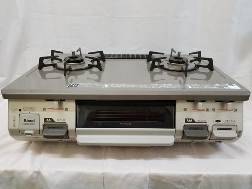 .【恵庭発】リンナイ　ガスコンロ　ガステーブル RT64JH-R　都市ガス　2019年製　Pay Pay支払いOK！