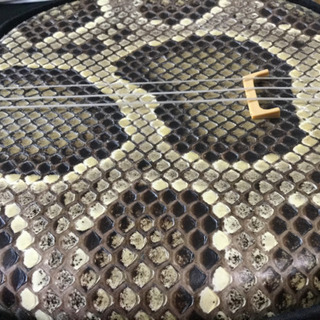 三線　本革二重張り