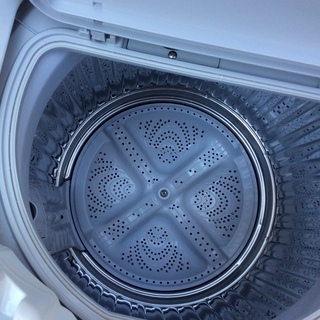 【RKGSE-341】特価！シャープ/SHARP/5kgタテ型洗濯乾燥機/ES-T5CBK-N/中古品/2019年製/当社より近隣地域無料配達