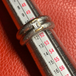 Pt900 ダイヤモンド プラチナ リング 11.5号 15.5g 0.31ct ユニセックス