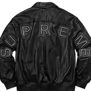 確実正規品　supreme レザージャケット