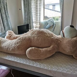 クマの特大ぬいぐるみ