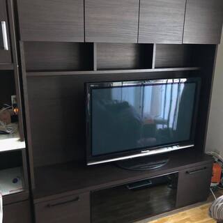 ニトリ購入 リビング AVボード TVラック 壁面ユニット ブラウン系