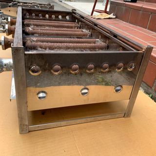 処分特価！引取り限定！銅板たこ焼き器 18穴×4連 某有名店使用品(都市ガス)