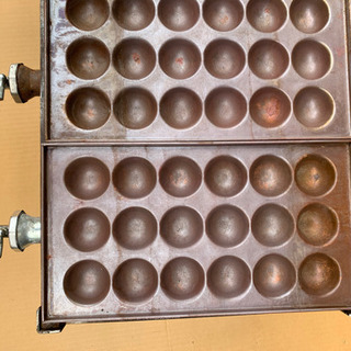 処分特価！引取り限定！銅板たこ焼き器 18穴×4連 某有名店使用品(都市ガス)