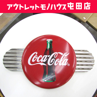 CocaCola/コカ・コーラ 看板 丸型 幅75cm×高さ45...