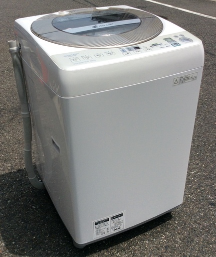 【RKGSE-340】特価！シャープ/SHARP/9kg/全自動洗濯機/ES-GV90M-N/中古/2013年製/当社より近隣地域無料配達