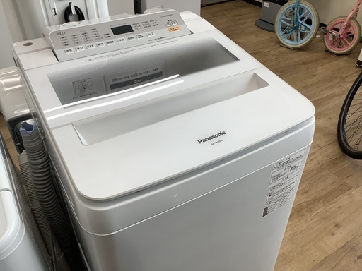 安心の1年間返金保証！PanasonicのNA-FA80H6　全自動洗濯機です！