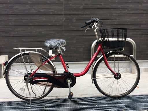 地域限定　パナソニック　ビビ　DX　13,2AH　バッテリー新品　子供乗せ　赤　アシスタ　ナチュラ　神戸市　電動自転車