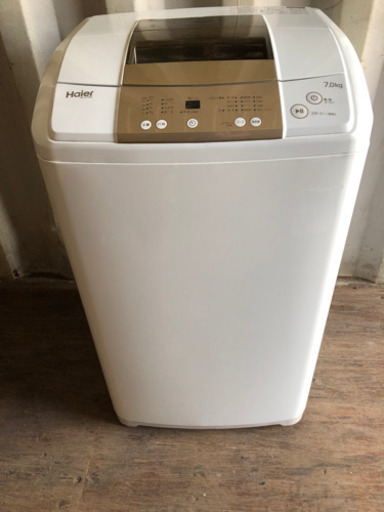 0805-111 ハイアール洗濯機　JW-K70M 2017年 7kg