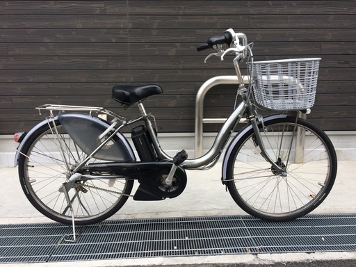 地域限定　ブリヂストン　アシスタ　新基準　8,7AH　24インチ　シルバー　ナチュラ　ビビ　神戸市　電動自転車