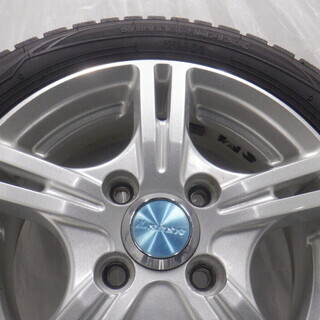 J販売ずみ　アトレーワゴン等・軽用乗用車4H 100 4.5J +43 13インチ タイヤ155/65R13（DUNLOP WINTERMAXX WM01） LEBEN/アルミ付 スタッドレス 4本 ○山あり○ 17/18年製