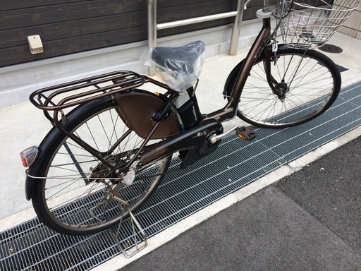 地域限定 ブリヂストン ボーテ 新基準 三人乗り 子供乗せ 茶