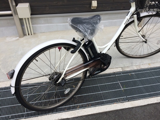 地域限定　パナソニック　エーガールズ　新基準　シティ　26インチ　白　アシスタ　ナチュラ　神戸市　電動自転車