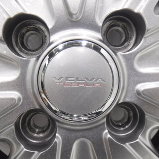 出品取り下げ（自使）アトレーワゴン等・軽用乗用車4H 100 4.00B +45 13インチ 社外品 Weds VELVA TESALIA アルミ付 冬用タイヤ 155/65R13（NorthTrek N3i）4本 ○バリ山○ 