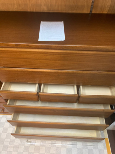 【リサイクルショップ八光　田上店　配達・設置OK】ブラウン　6段チェスト リサイクルショップ八光 田上店 配達・設置OK】ブラウン 6段チェスト