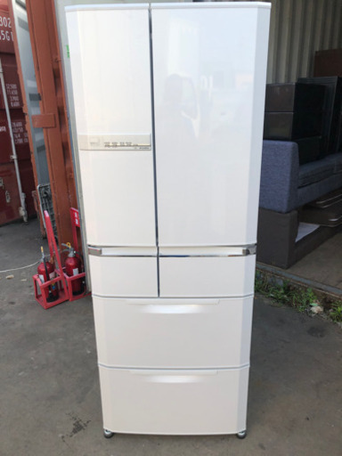 0805-120 三菱冷蔵庫　MR-E57S-PS3 2011年 6ドア