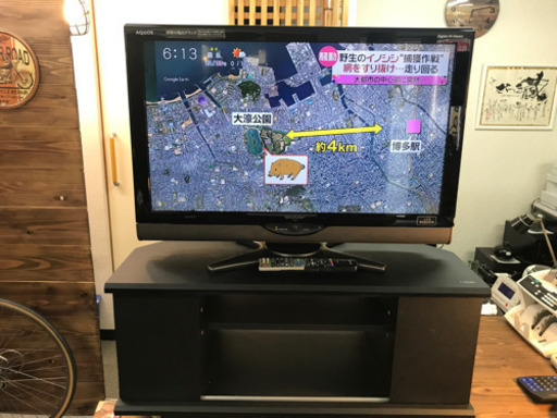 SHARP シャープ AQUOS アクオス 32型 液晶カラーテレビ LC-32SC1 テレビボード付き 2010年製 中古