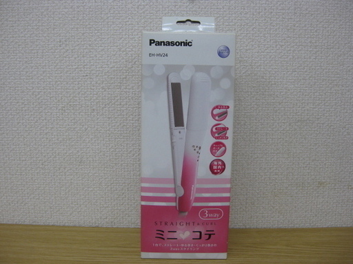 未使用品 Panasonic パナソニック コンパクトアイロン ミニコテ EH-HV24 ピンク 2018年製