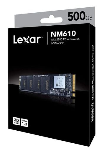 Lexar NM610 M.2 NVMe SSD 500GB【新品未開封】