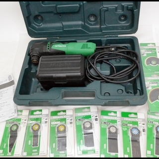 中古 日立 マルチツール CV350V おまけブレードいっぱい (現Hikoki）