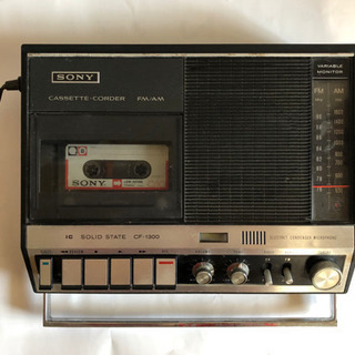 ソニー ラジオカセットデッキ CF-1300 ジャンク