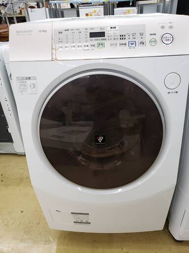 値下げしました！ SHARP 10kg/6kgドラム式洗濯機 2012年 ES-V530