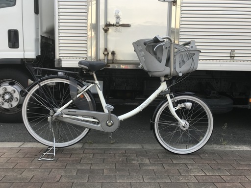 格安出品　フラッカーズ　子供乗せ自転車　3段変速　白
