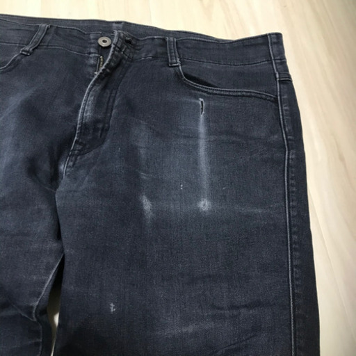 Gu ジーユーデニムジーパンブラックパンツスキニーメンズ ゆっぴプロフ見てね 静岡の服 ファッションの中古 古着あげます 譲ります ジモティーで不用品の処分