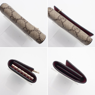 《GUCCI/GGスプリーム》ベージュダスティローズ 21111 Aランク 極美