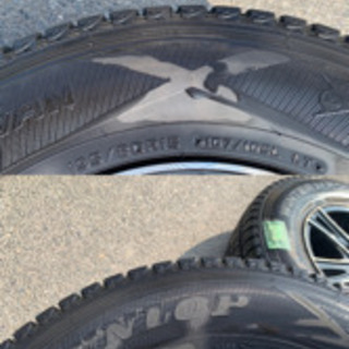 社外ホイール4本セット　15X6J ET33 6X139.7 2017年製 DUNLOP WINTERMAXX SV01 195/80R15 107/105L LT 4本 バリ山　管理番号8601