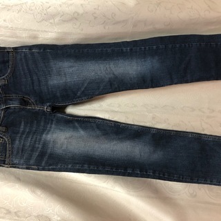 27　HOLLIS DENIM❤ブリーチ加工 スキニー デニム 