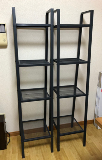 収納棚飾り棚グレーikea イケアスチールラック 村きほりこ 国母の収納家具 マガジンラック スタンド の中古あげます 譲ります ジモティーで不用品の処分