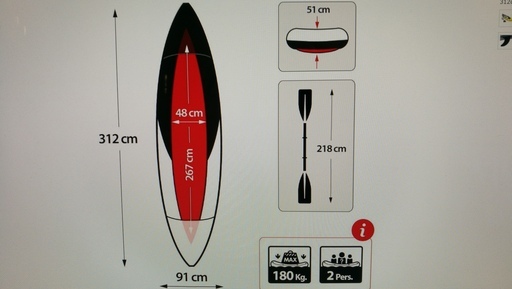 カヤック EXPLORER K2（未使用品）