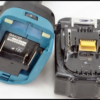 中古 マキタ 18V 100mm GA412D ディスクグラインダー バッテリー 5.0Ah (BL1850) makita