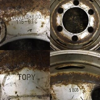 BS BLIZZAK W979 205/80R17.5 120/118L LT】トラック 6本【TOPY DMM 