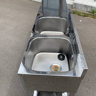 美品　azuma　2層シンク　流し台　アズマ/東　厨房機器/店舗用品/業務用　中古品