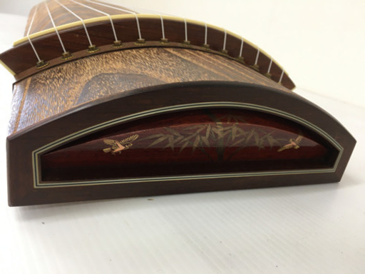 SOLD OUT！】◇和琴◇13弦琴 蒔絵あり 全長184cm 琴柱／琴爪など付属品