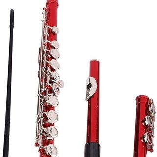 新品】鮮やかなレッドのフルート、目立つこと間違いなし！