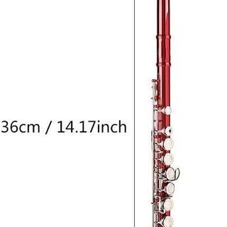 新品】鮮やかなレッドのフルート、目立つこと間違いなし！