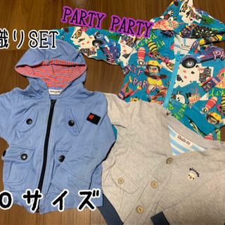取引中※【PARTY PARTY等】羽織りパーカー　80サイズ