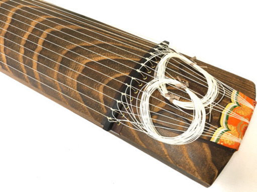 【高級仕様！】◆和琴◆13弦琴 和楽器 綾杉彫 くり甲 蒔絵あり 全長184cm
