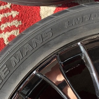 M\'s speed エムズスピード アルミホイール  18×8jj  5×112/114.3マルチ  +45  ハブ径72mm  ダンロップ ルマン LE MANS LM704 225／45R18 札幌発