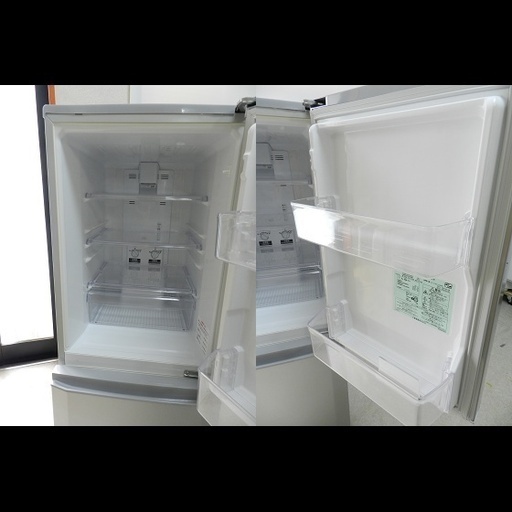 三菱 146L ノンフロン冷凍冷蔵庫 MR-P15S 2011年製 都内近郊送料無料