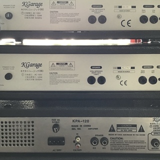 BEHRINGERミキサー、K・Garage PA SET ミキサーアンプ3台とスピーカー2 